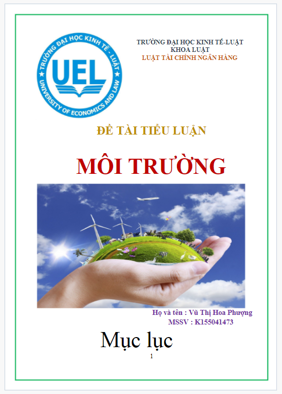 Với bài tiểu luận về ô nhiễm môi trường, bạn sẽ có cơ hội khám phá sâu hơn về các nguyên nhân của ô nhiễm và các giải pháp để giảm thiểu tác động xấu đến môi trường.