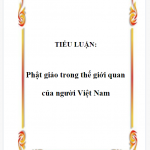 TIỂU LUẬN: Phật giáo trong thế giới quan của người Việt Nam