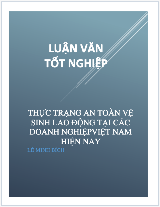 Thực trạng công tác an toàn vệ sinh lao động tại các doanh nghiệp Việt Nam hiện nay