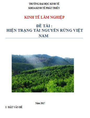Hiện trạng tài nguyên rừng Việt Nam