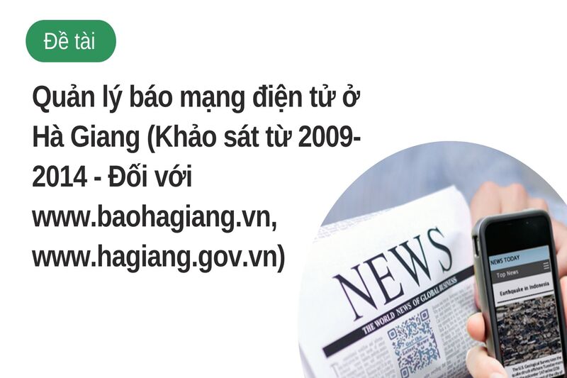 Quản lý báo mạng điện tử ở Hà Giang