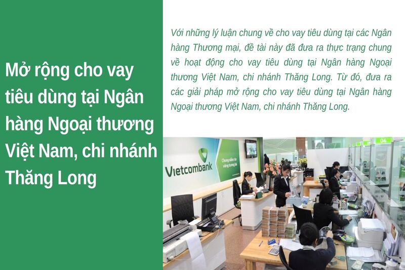 Mở rộng cho vay tiêu dùng tại Ngân hàng Ngoại thương Việt Nam