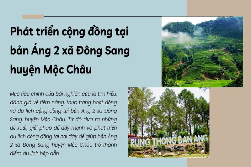 Phát triển cộng đồng tại bản Áng 2 xã Đông Sang huyện Mộc Châu