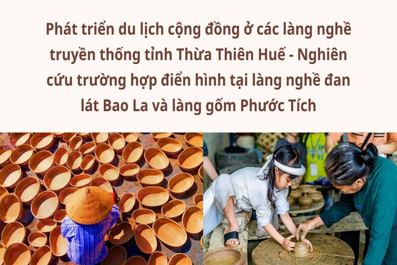 Phát triển du lịch cộng đồng ở các làng nghề truyền thống tỉnh Thừa Thiên Huế